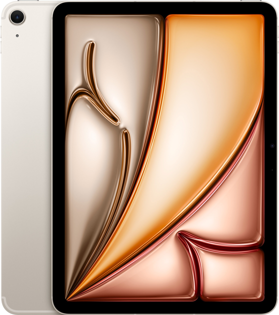 Tablet Apple iPad Air 11" M3 2025 Wi-Fi + Cellular 256GB Starlight (MCG24) - obraz 1
