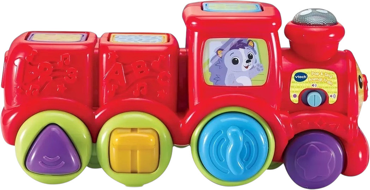 Muzyczny pociąg ze zwierzętami VTech Roll & Surprise Animal Train język angielski (3417765549038) - obraz 2