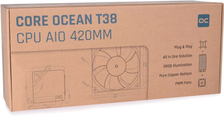 System chłodzenia wodą Alphacool Core Ocean T38 420mm (4250197130547) - obraz 5