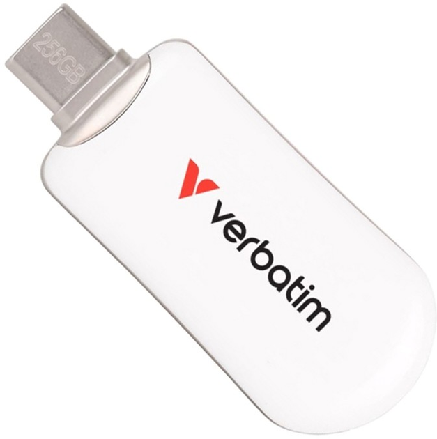 Pendrive Verbatim Plectra 256GB USB Type-C White (0023942302308) - obraz 1
