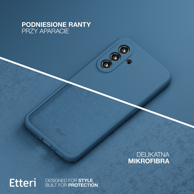 Панель Etteri Silicone Case do Samsung Galaxy S24 FE Dark blue (GSM190269) - зображення 4