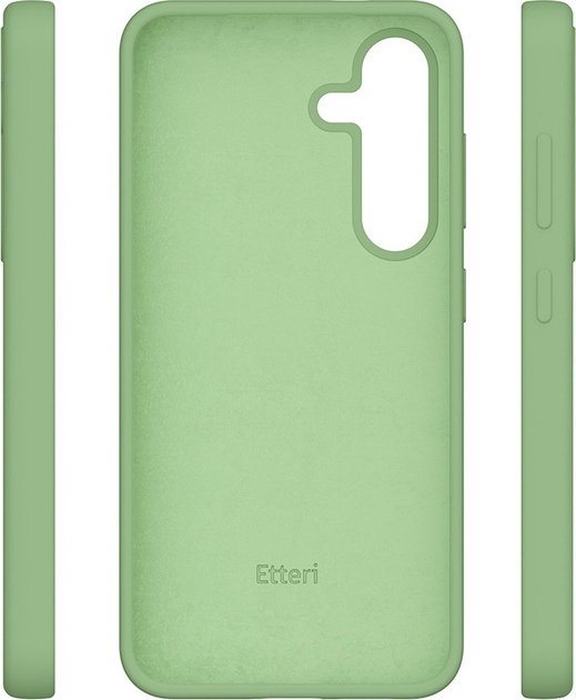 Etui plecki Etteri Silicone Case do Samsung Galaxy S24 Light green (GSM183476) - obraz 3