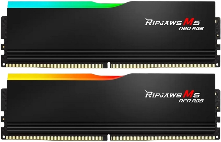 Pamięć RAM G.Skill DDR5-6000 98304 MB PC5-48000 (Kit of 2x49152) Ripjaws M5 Neo RGB (F5-6000J3036F48GX2-RM5NRK) - obraz 1