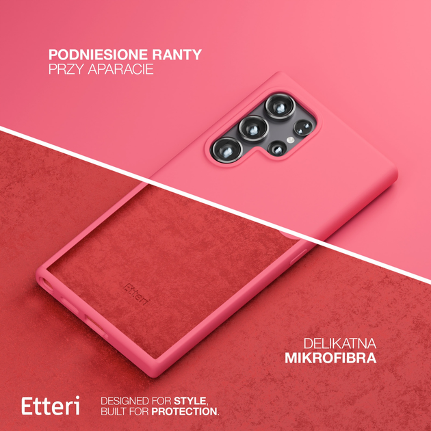 Etui plecki Etteri Silicone Case do Samsung Galaxy S24 Ultra Raspberry (GSM183552) - obraz 4