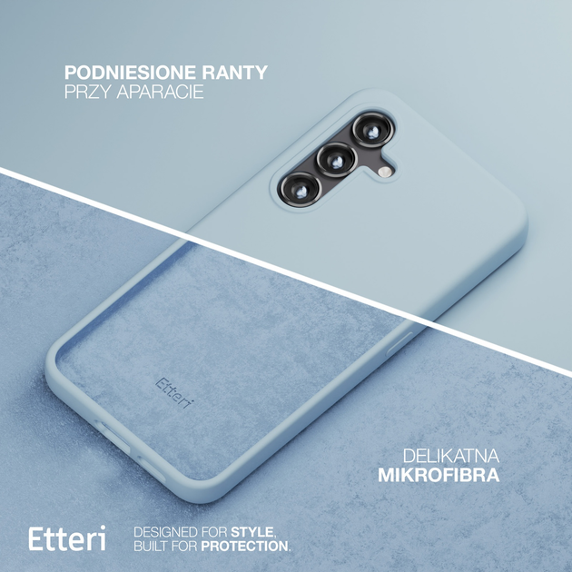 Панель Etteri Silicone Case do Samsung Galaxy S25 Light blue (GSM190284) - зображення 5