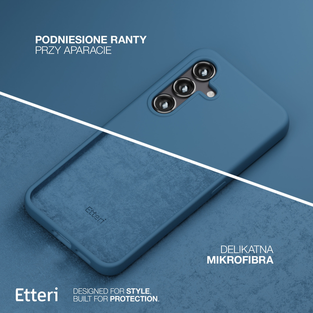 Панель Etteri Silicone Case do Samsung Galaxy S25 Plus Dark blue (GSM190271) - зображення 4