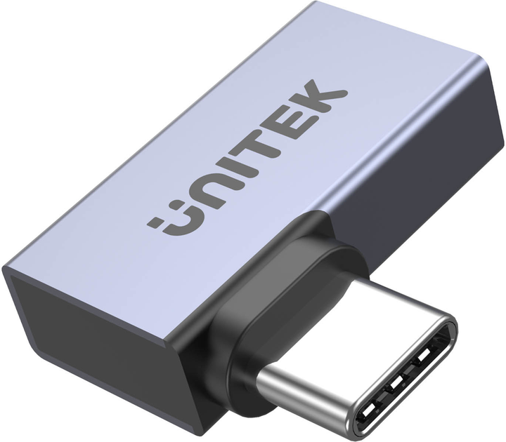 Adapter Unitek USB4 90 Degree Space Grey (A1040GY01) - obraz 1