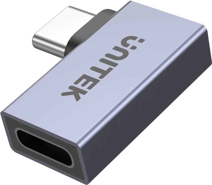 Adapter Unitek USB4 90 Degree Space Grey (A1040GY01) - obraz 2