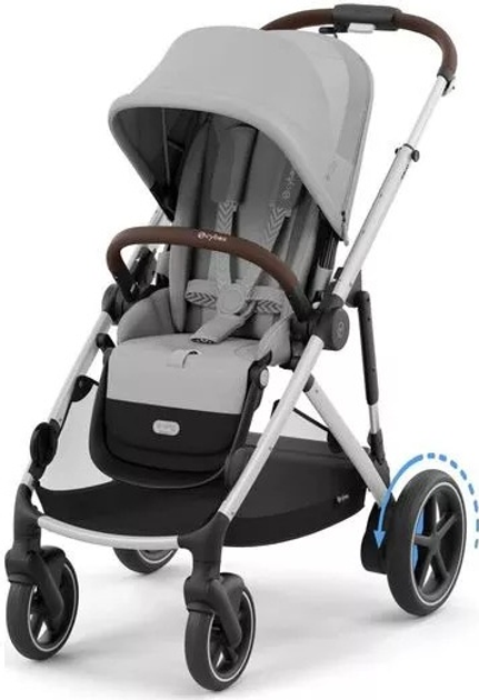 Wózek spacerowy elektryczny Cybex eGazelle S Stone Grey 524000523 (4063846465866) - obraz 2
