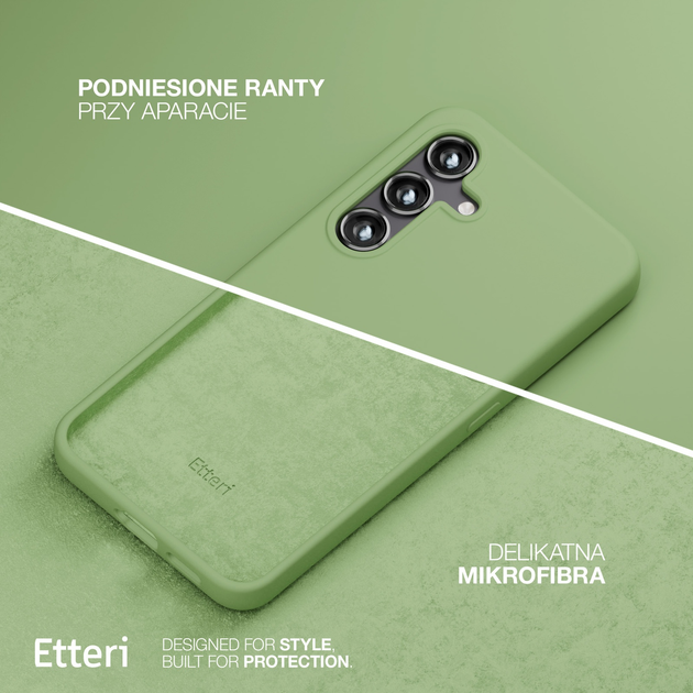 Etui plecki Etteri Silicone Case do Samsung Galaxy S25 Plus Light green (GSM190278) - obraz 5