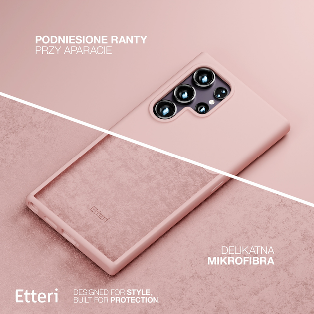 Панель Etteri Silicone Case do Samsung Galaxy S25 Ultra Light pink (GSM190293) - зображення 5