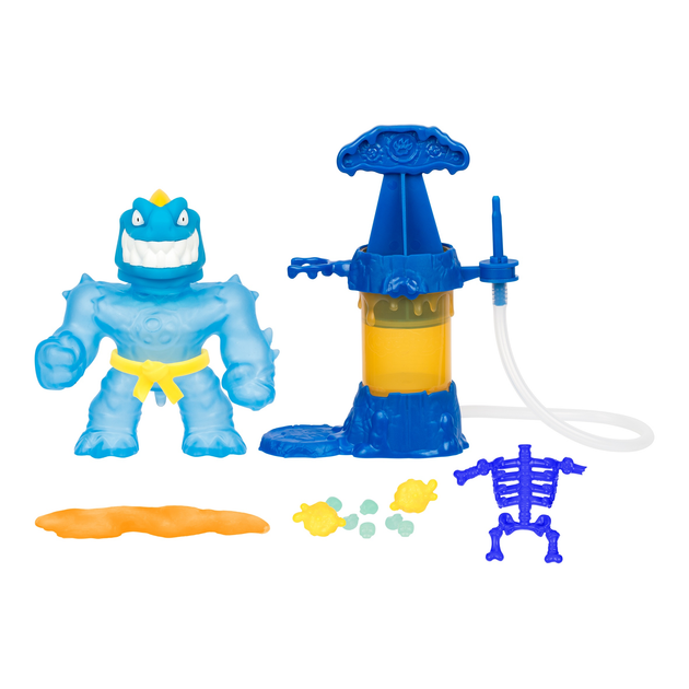 Zestaw do zabawy z rozciągliwymi figurkami GooJitZu Heroes of GooJitZu Tyro X-Ray Glow Creators (124570) (5029736084318) - obraz 3