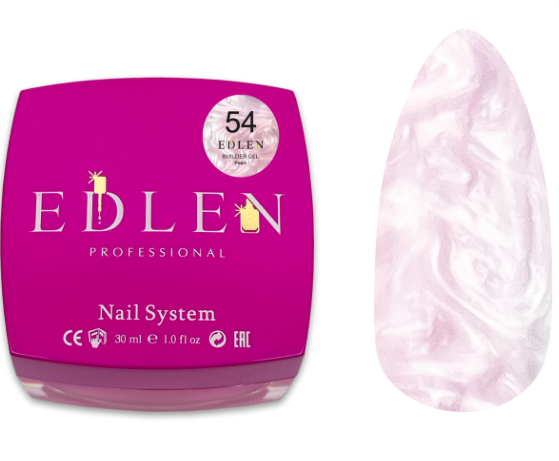 Гель моделирующий Edlen Builder Gel №54 Pearl 30 мл - Фото 1 Гель моделирующий Edlen Builder Gel №54 Pearl 30 мл - изображение 1