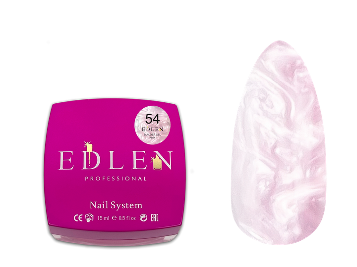 Гель моделюючий Edlen Builder Gel №54 Pearl 15 мл - изображение 3