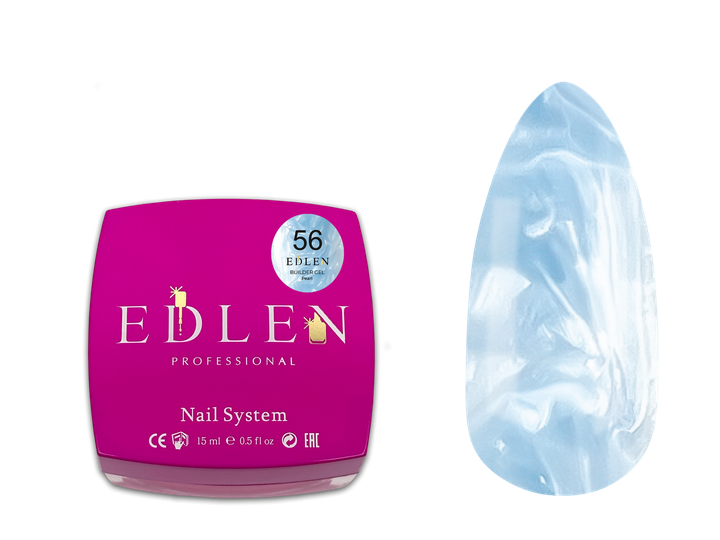 Гель моделюючий Edlen Builder Gel №56 Pearl 15 мл - Фото 1 Гель моделюючий Edlen Builder Gel №56 Pearl 15 мл - изображение 1