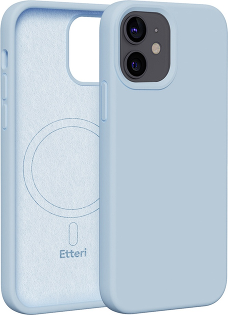 Панель Etteri Silicone Mag do Apple iPhone 12 / 12 Pro 6.1 Light blue (GSM185979) - зображення 1