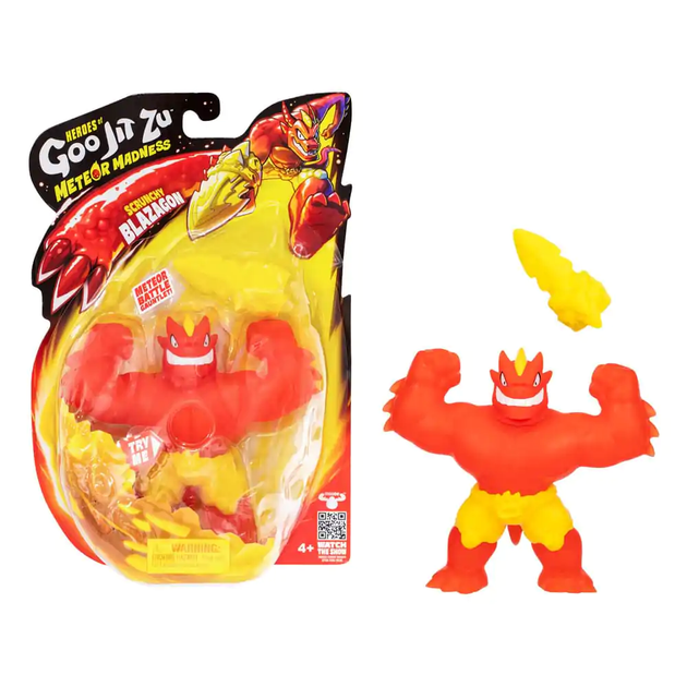 Figurka rozciągliwa GooJitZu Heroes of GooJitZu Blazeagon Meteor Madness (124565) (630996430149) - obraz 3