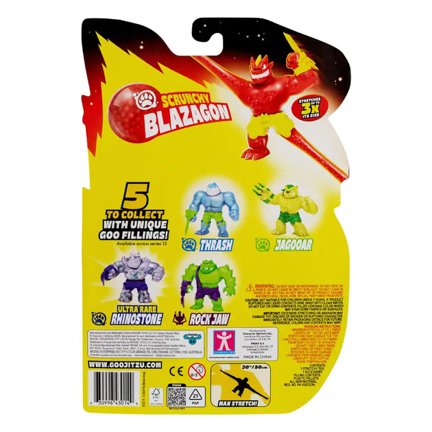 Figurka rozciągliwa GooJitZu Heroes of GooJitZu Blazeagon Meteor Madness (124565) (630996430149) - obraz 5