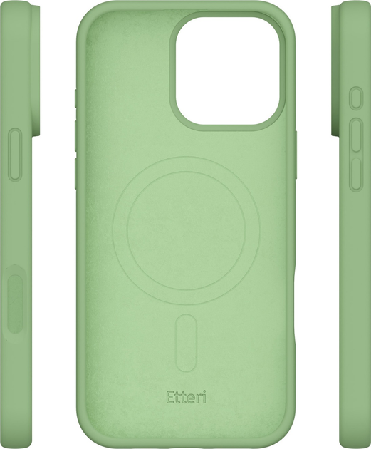 Etui plecki Etteri Silicone Mag do Apple iPhone 15 6.1 Light green (GSM185972) - obraz 4