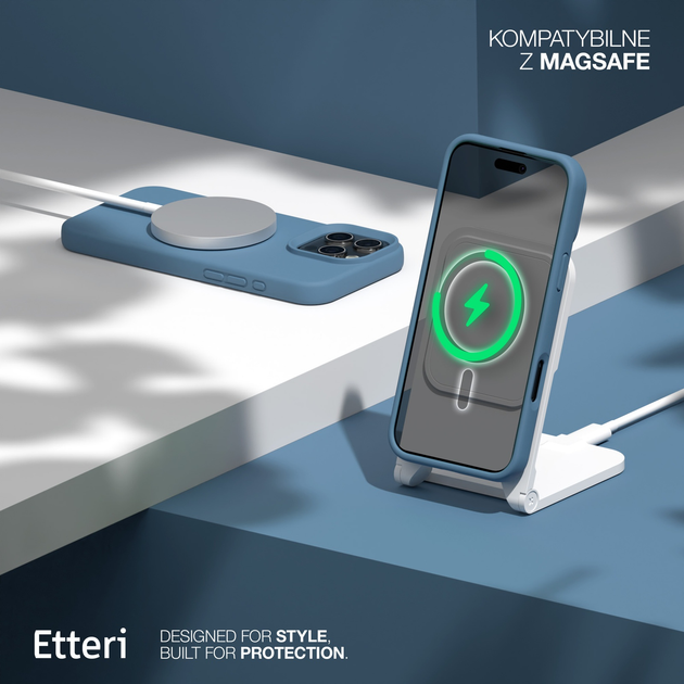Панель Etteri Silicone Mag do Apple iPhone 15 6.1 Dark blue (GSM185963) - зображення 7