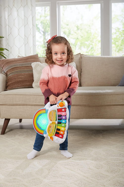 Zabawka muzyczna VTech Rainbow lights piano język angielski (3417766124036) - obraz 3