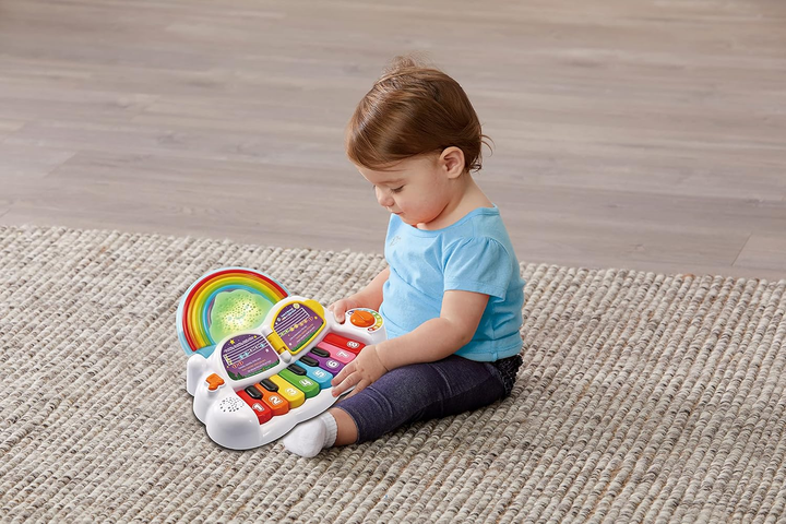 Zabawka muzyczna VTech Rainbow lights piano język angielski (3417766124036) - obraz 4