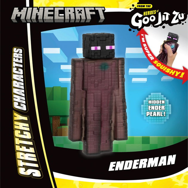 Figurka rozciągliwa GooJitZu Minecraft Enderman (124562) (630996430064) - obraz 2