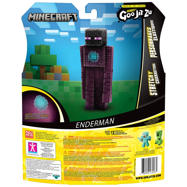 Figurka rozciągliwa GooJitZu Minecraft Enderman (124562) (630996430064) - obraz 6