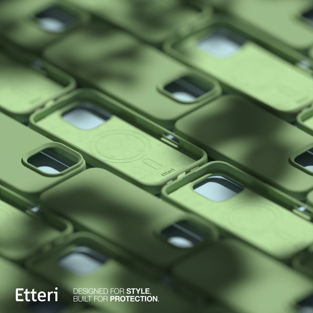 Etui plecki Etteri Silicone Mag do Apple iPhone 15 Pro 6.1 Light green (GSM185973) - obraz 9