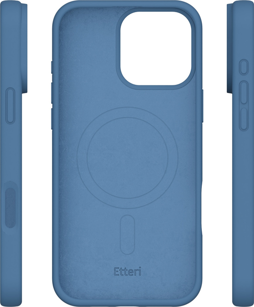 Etui plecki Etteri Silicone Mag do Apple iPhone 15 Pro Max 6.7 Dark blue (GSM185965) - obraz 4