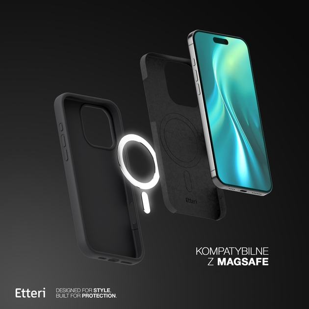Панель Etteri Silicone Mag do Apple iPhone 15 Pro Max 6.7 Black (GSM185955) - зображення 6
