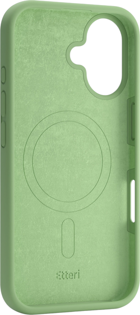 Etui plecki Etteri Silicone Mag do Apple iPhone 16 6.1 Light green (GSM185975) - obraz 2