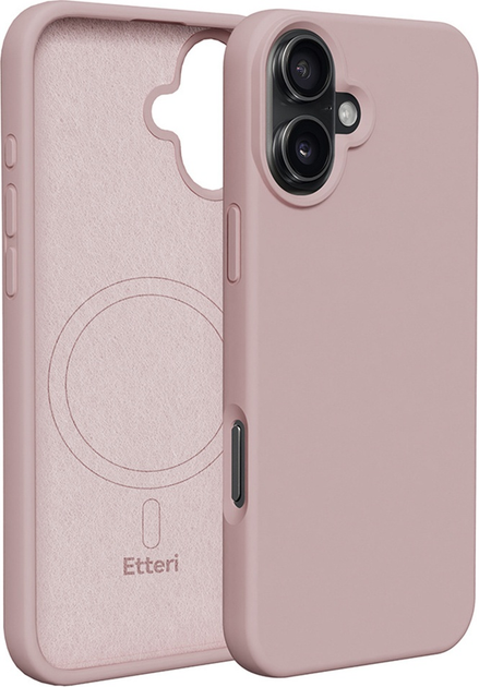 Etui plecki Etteri Silicone Mag do Apple iPhone 16 Plus 6.7 Light pink (GSM185996) - obraz 1