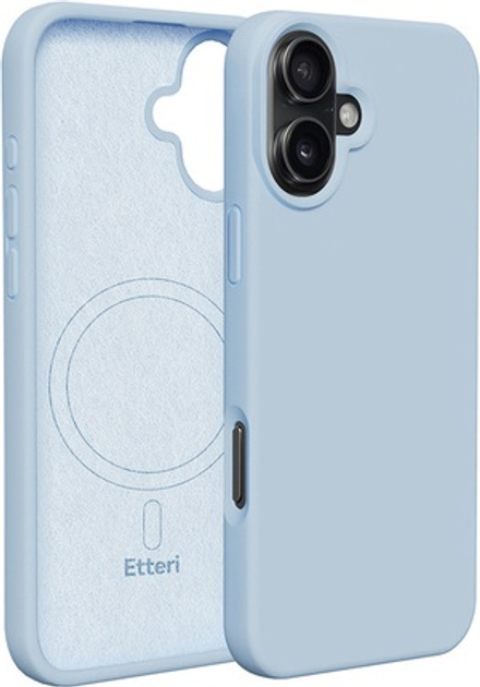 Панель Etteri Silicone Mag do Apple iPhone 16 Plus 6.7 Light blue (GSM185986) - зображення 1