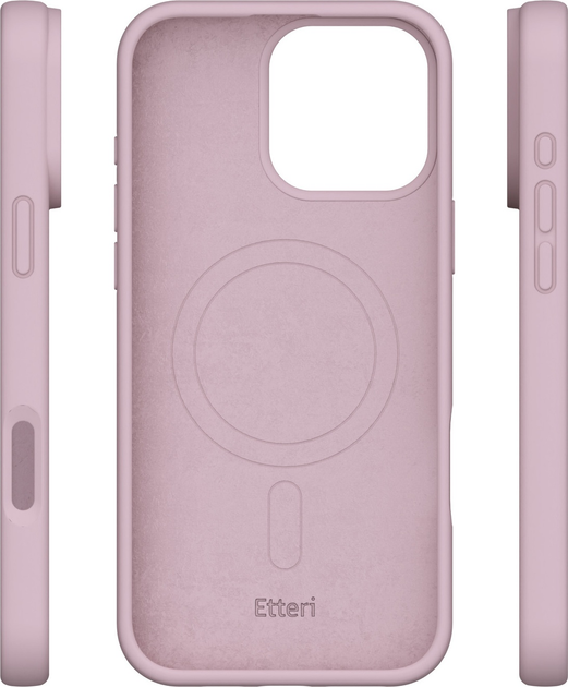Etui plecki Etteri Silicone Mag do Apple iPhone 16 Pro 6.3 Light pink (GSM185995) - obraz 4