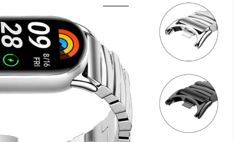 Ремінець-ланцюжок Steel Classic для Mi Band 8/9/10, Black - зображення 2