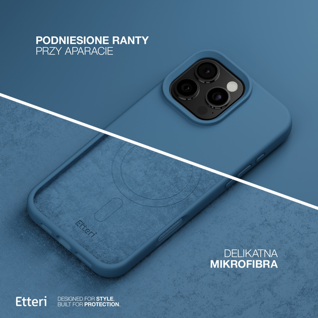 Etui plecki Etteri Silicone Mag do Apple iPhone 16 Pro Max 6.9 Dark blue (GSM185969) - obraz 5