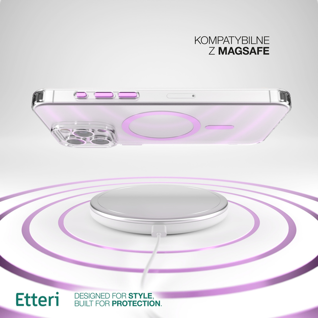 Панель Etteri Color Mag do Apple iPhone 14 Pro 6.1 Pink (GSM190934) - зображення 7