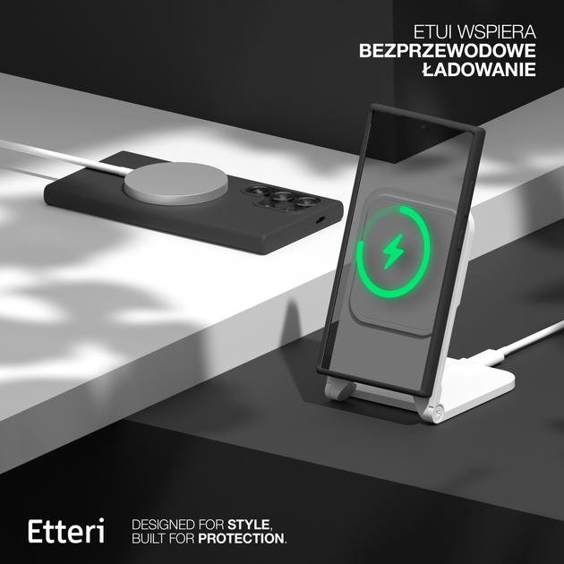 Etui plecki Etteri Silicone Case do Samsung Galaxy S23 Ultra Black (GSM183425) - obraz 4