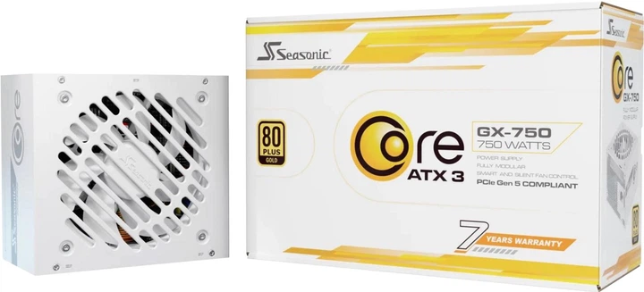 Zasilacz Seasonic Core GX ATX 3.1 750W White (SRP-CGX751-A5A32SF-W) - obraz 10