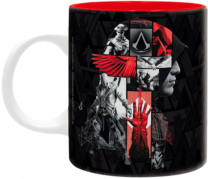 Kubek ABYstyle ASSASSIN'S CREED Crest Czarny i Czerwony (Asasyni) 320 ml (3665361100133) - obraz 2