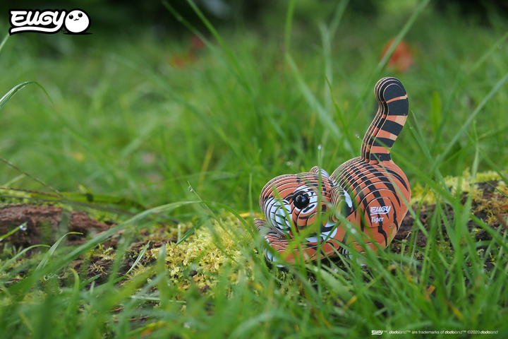 Model 3D do składania Eugy Zoo Tygrys (9421035150118) - obraz 9
