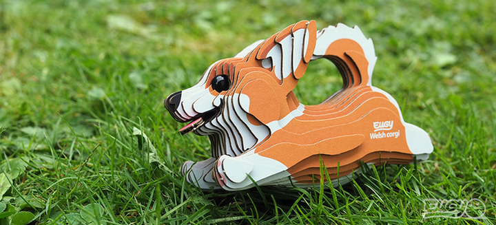 Model 3D do składania Eugy Zoo Welsh Corgi (9421035150828) - obraz 8