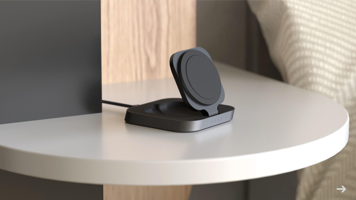 Бездротовий зарядний пристрій Zens Magnetic Nightstand Charger Black (8720618634405) - зображення 6
