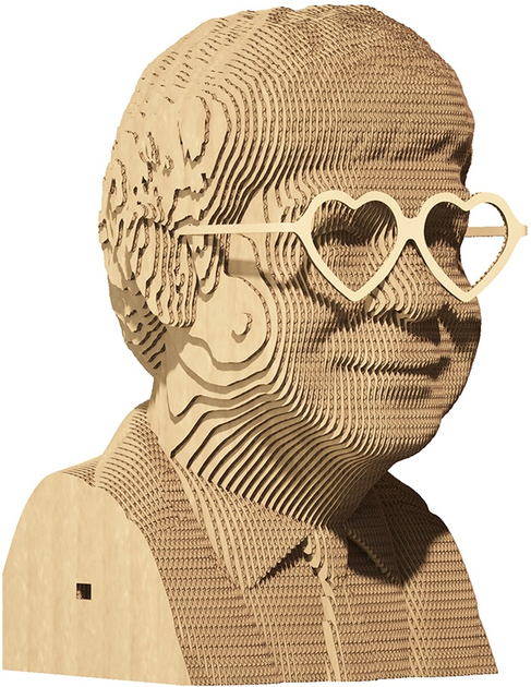 3D пазл-конструктор Cartonic 3D Puzzle Elton J Елтон Джон Картонний (4820191132627) - зображення 7