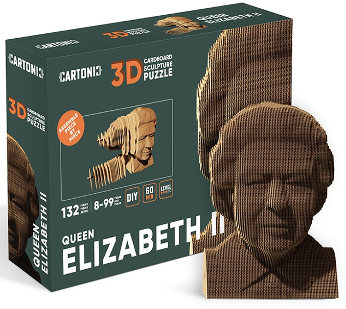 3D пазл-конструктор Cartonic 3D Puzzle Queen Королева Єлизавета-2 Картонний (4820191132771) - зображення 2