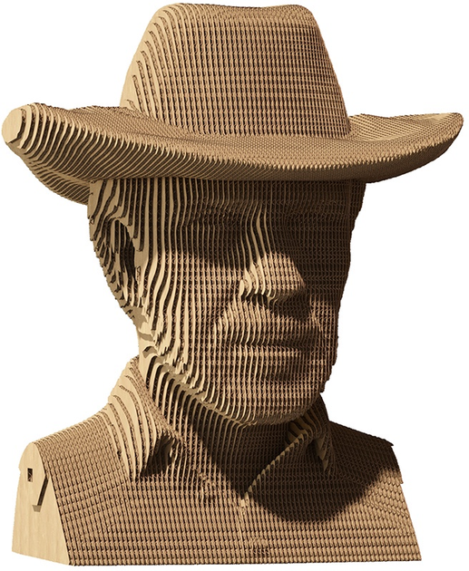 Puzzle 3D - konstruktor Cartonic 3D Puzzle Chuck Chuck Norris Kartonowy (4820191132825) - obraz 5