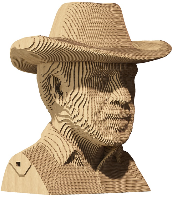Puzzle 3D - konstruktor Cartonic 3D Puzzle Chuck Chuck Norris Kartonowy (4820191132825) - obraz 7