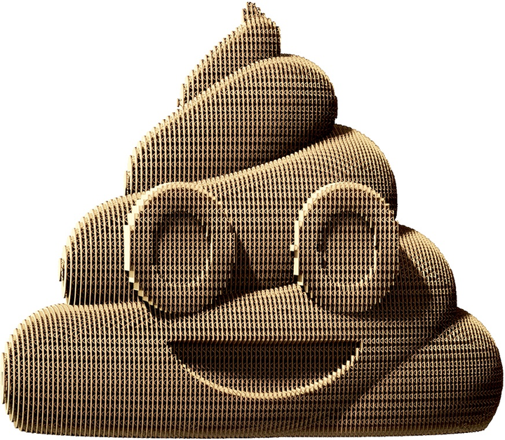 3D пазл-конструктор Cartonic 3D Puzzle Poop Какашка Картонний (4820191132863) - зображення 1