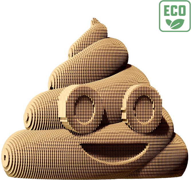 3D пазл-конструктор Cartonic 3D Puzzle Poop Какашка Картонний (4820191132863) - зображення 3